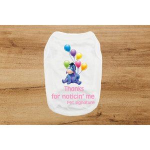 Custom Eeyore dog shirt | Winnie the pooh dog shir